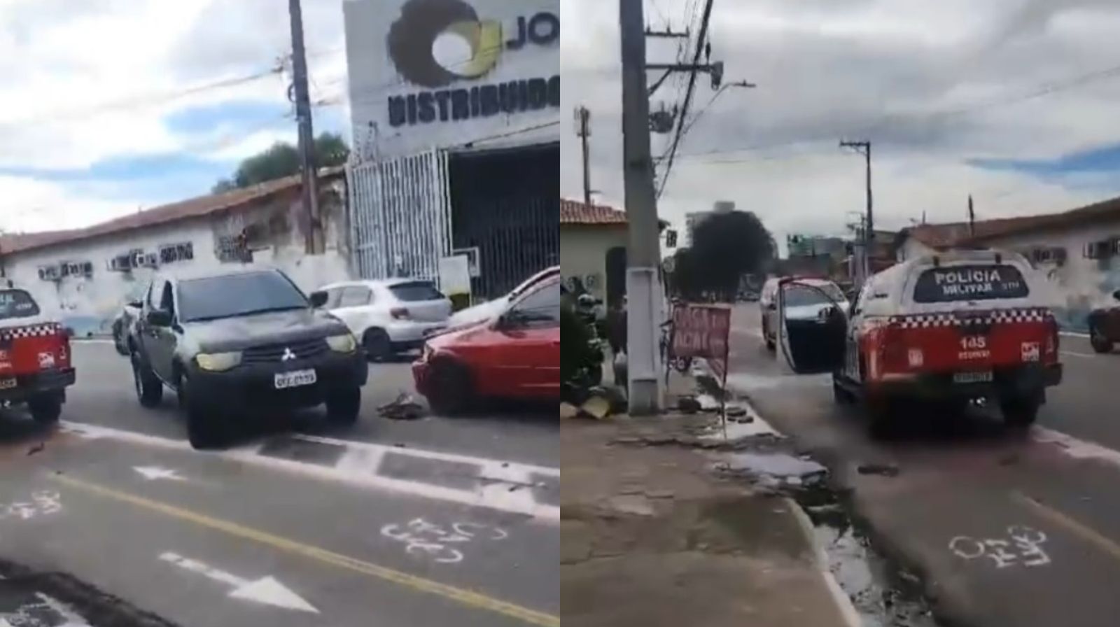 Quatro suspeitos foram presos após invadirem um estabelecimento no bairro da Sacramenta, em Belém. 