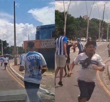 Imagem - Vídeo: briga entre torcedores é registrada na Avenida João Paulo II antes de Re-Pa