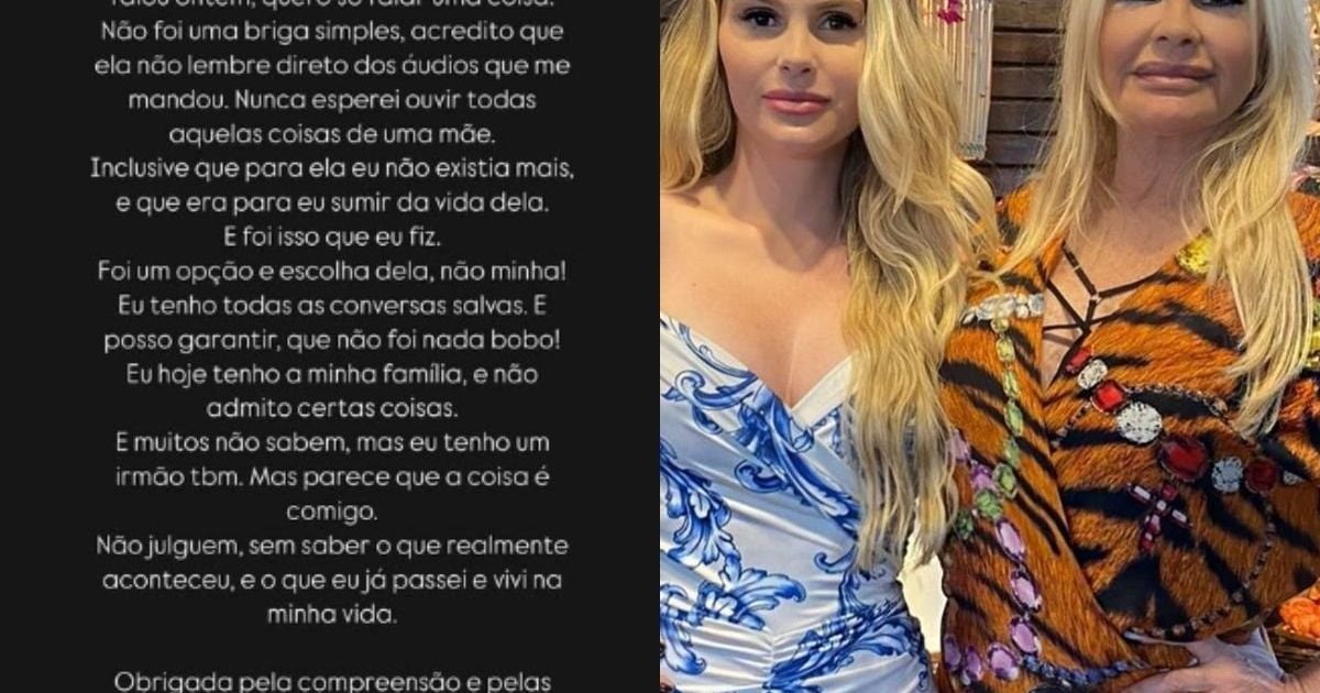 Modelo rompeu contato com a mãe, Monique Evans, após desentendimento familiar