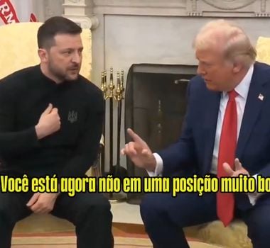 Imagem - Trump e Zelensky batem boca durante reunião na Casa Branca