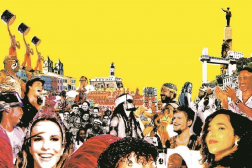 &#8220;Axé: Canto do povo de um lugar&#8221; mostra a trajetória do movimento musical axé (Imagem: Reprodução digital |  Zahir Company)