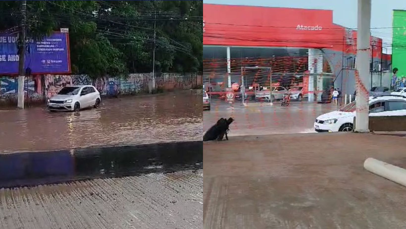 Imagem - Vídeo: chuva deixa a BR-316 alagada e trânsito fica lento; confira