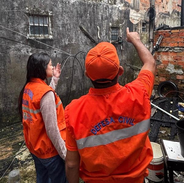 Casas atingidas passaram por vistoria técnica da Prefeitura de Belém, na tarde de hoje.