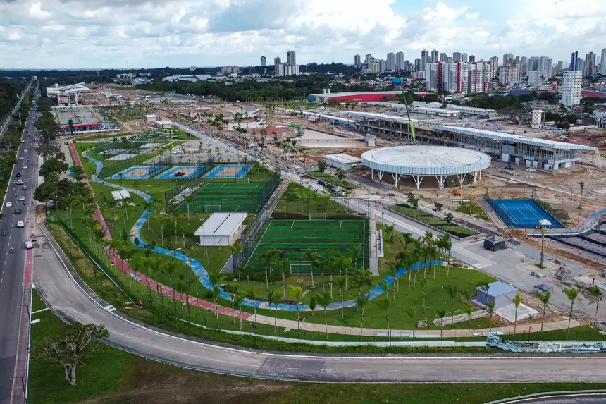 Obra do Parque da Cidade, em Belém - 