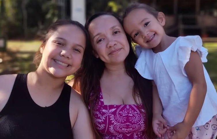 Magali Souza, mães de duas meninas: Júlia Beatriz, de 14 anos, e Lívia, de 4