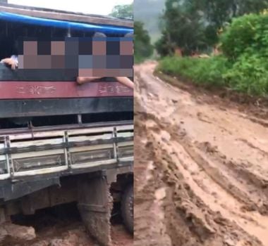 Imagem - Vídeo: alunos pedem providências sobre ramal tomado por lama, no Pará