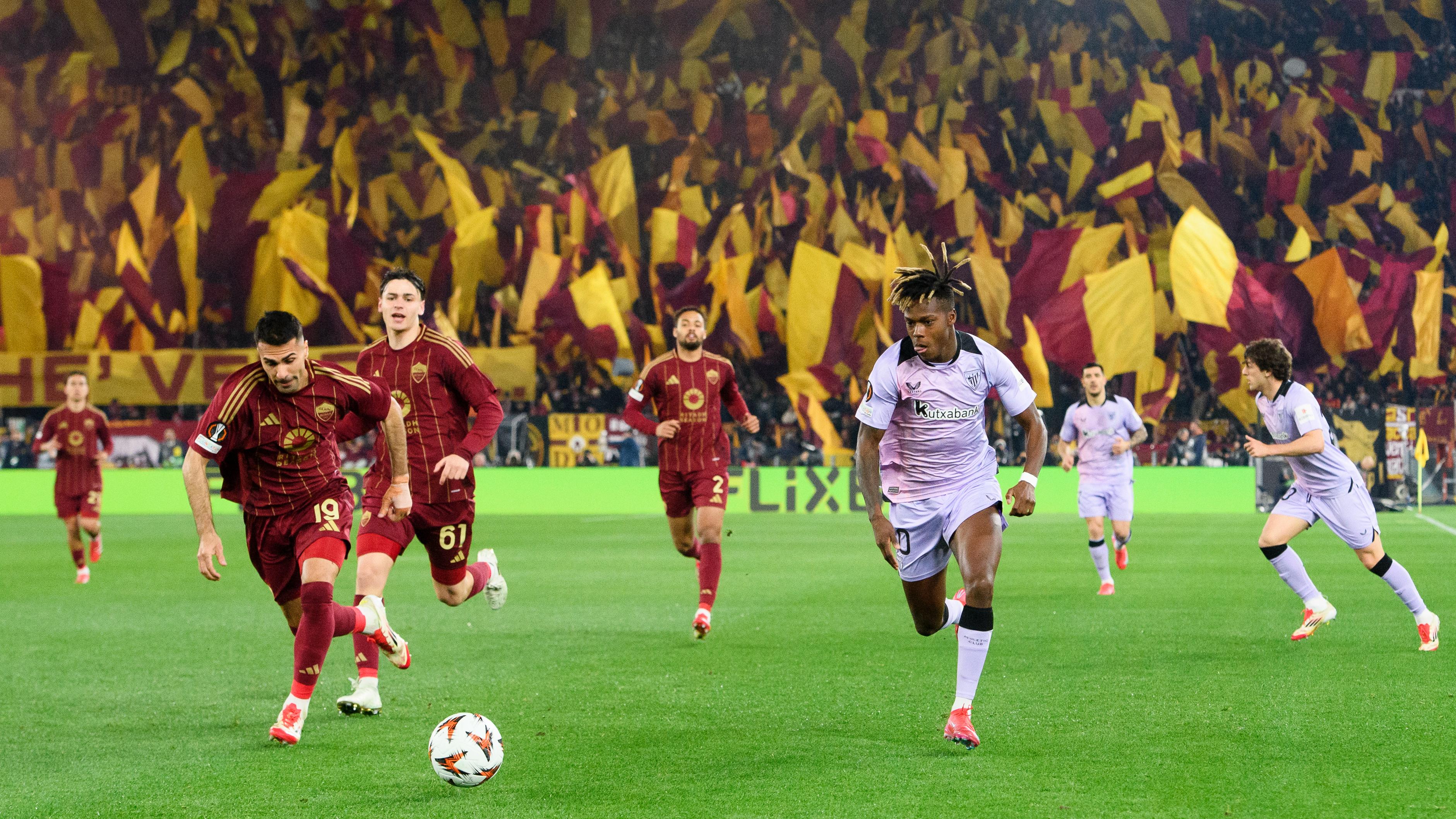 A Roma venceu o jogo de ida por 2 a 1 pelo Athletic