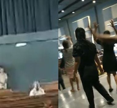 Imagem - Vídeo: fiéis registram momento em que criminoso faz homem refém em igreja na Pedreira, em Belém