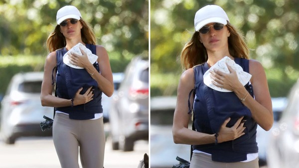 Imagem - Gisele Bündchen é vista com filho recém-nascido pela primeira vez