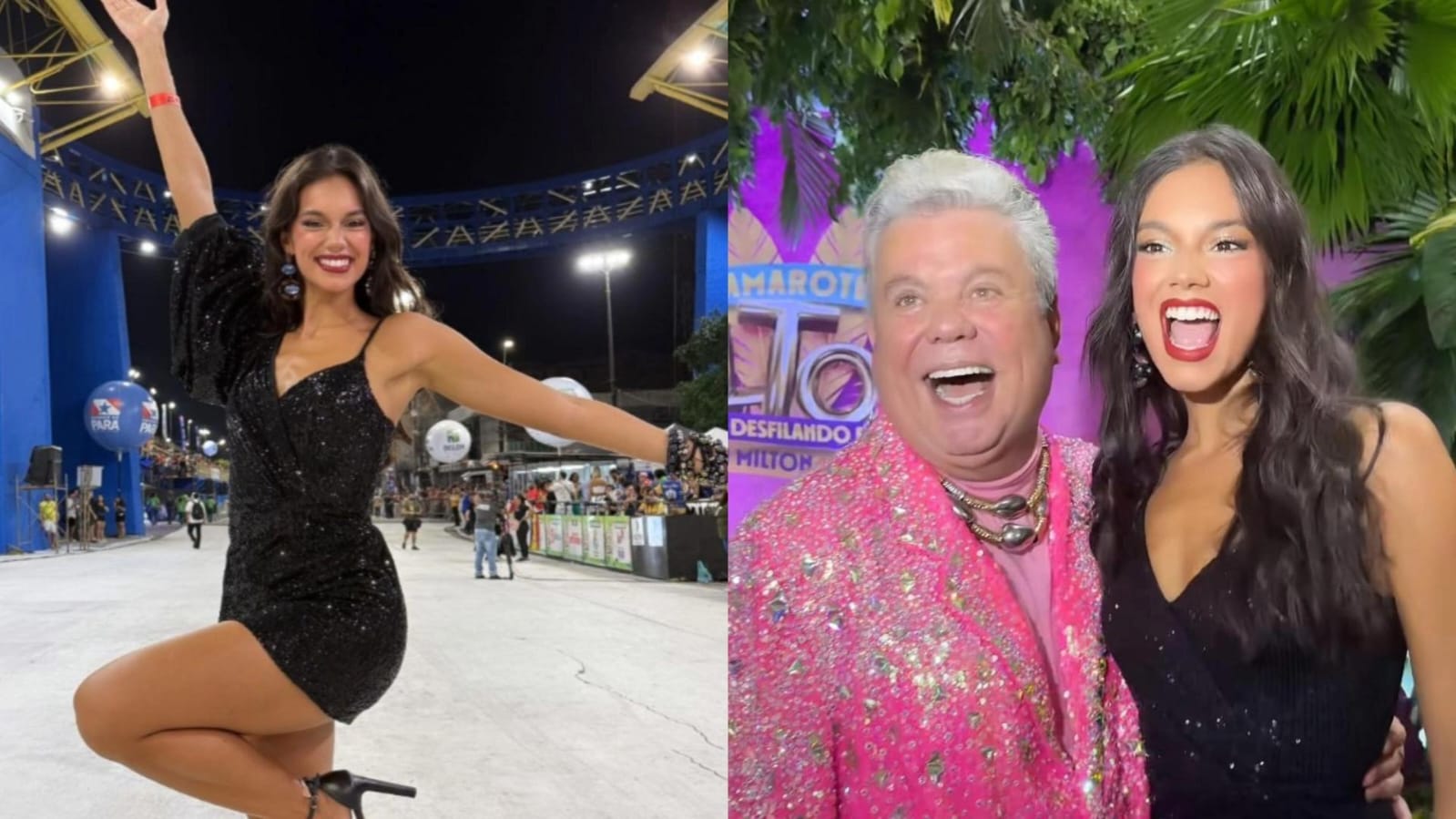 Imagem - Alane e Milton Cunha prestigiam desfile de Belém na Aldeia Cabana