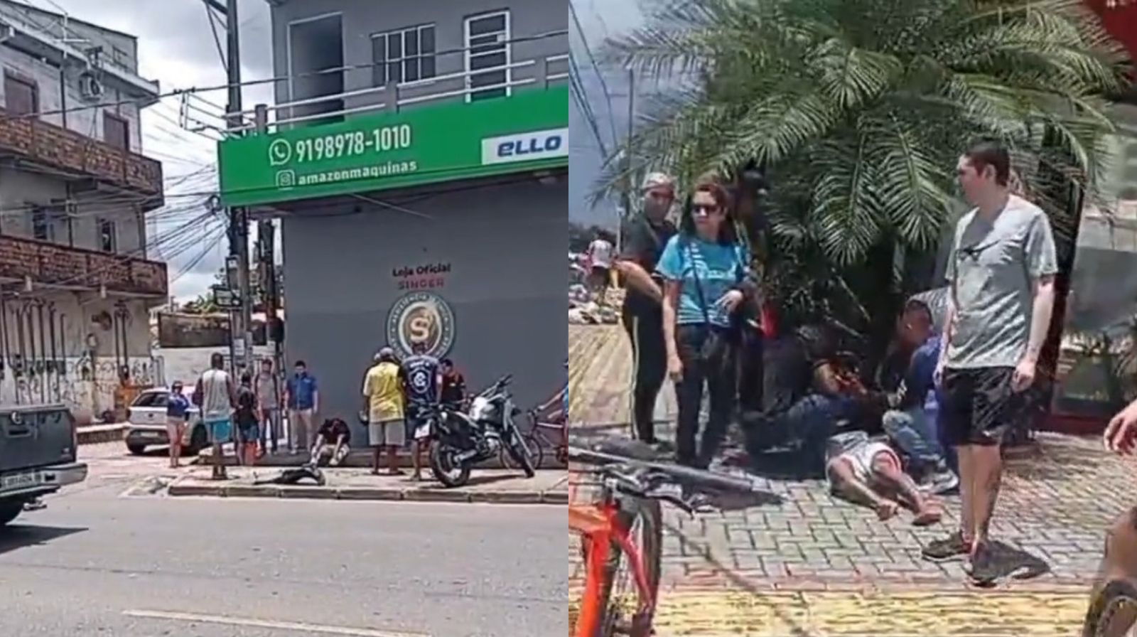 Imagem - Vídeo: dois acidentes com motocicletas são registrados na Região Metropolitana de Belém