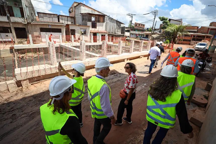 Imagem - Obras dos canais do Mártir e Murutucu chegam em 50% no bairro do Curió-Utinga em Belém