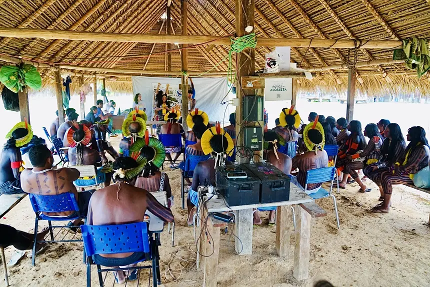 Imagem - 'Caravana dos Povos Indígenas Rumo à COP 30' inicia jornada na Aldeia Pykatoti