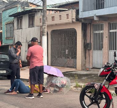 Imagem - Vídeo: mulher é atropelada por carro no bairro do Telégrafo, em Belém