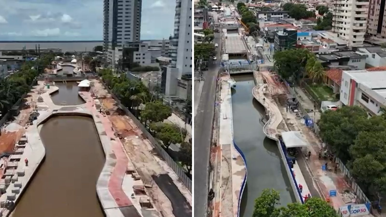 Imagem - Vídeo: veja como estão as obras da Nova Tamandaré e Doca para a COP 30 em Belém