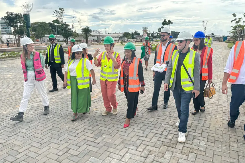 Imagem - Ministra dos Povos Indígenas visita obras do Parque da Cidade, em Belém