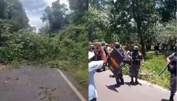 Polícia Militar negocia desbloqueio de via por manifestações contra aumento das passagens no Marajó