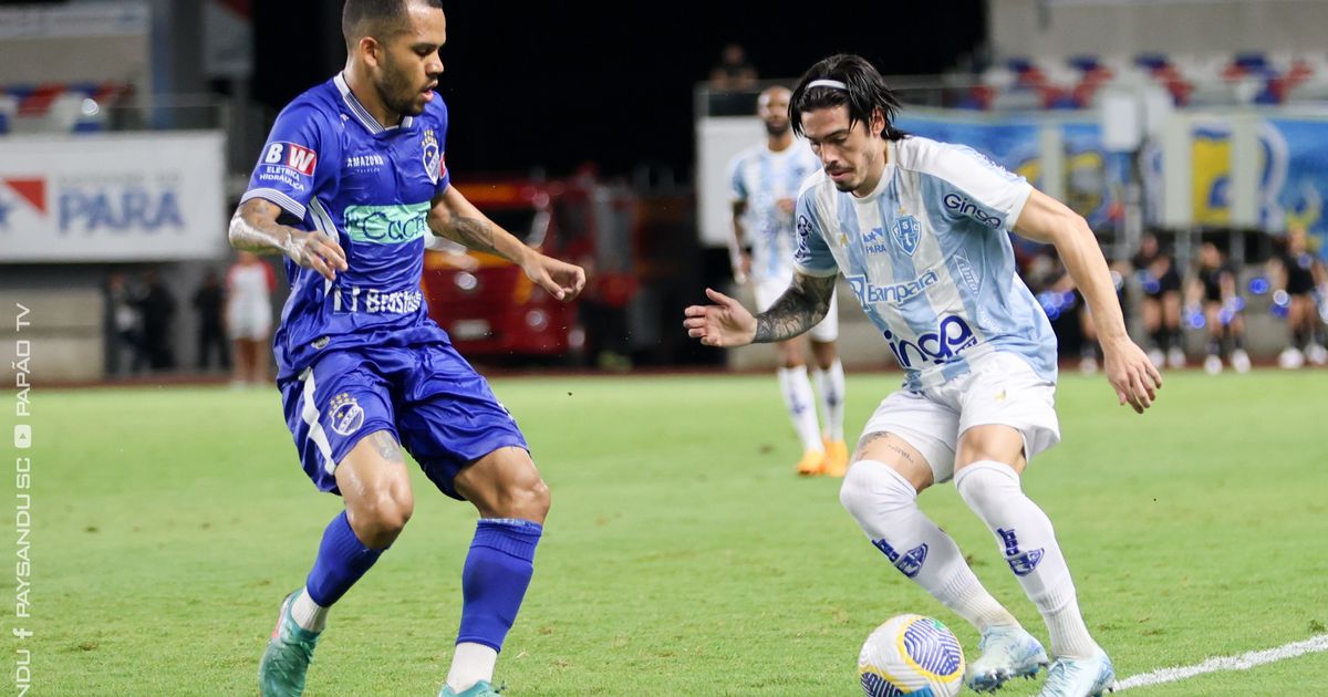 Benjamin Borasi, do Papão, na semifinal contra o São Raimundo-RR