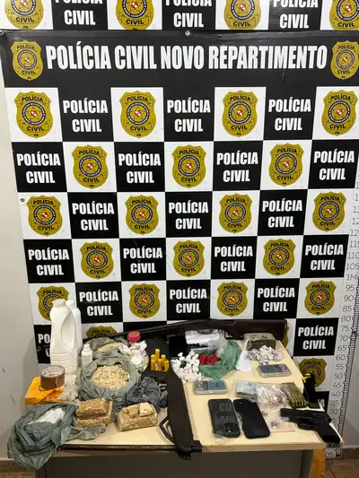 Imagem - Polícia Civil apreende drogas, armas, celulares, dinheiro e veículo em Novo Repartimento