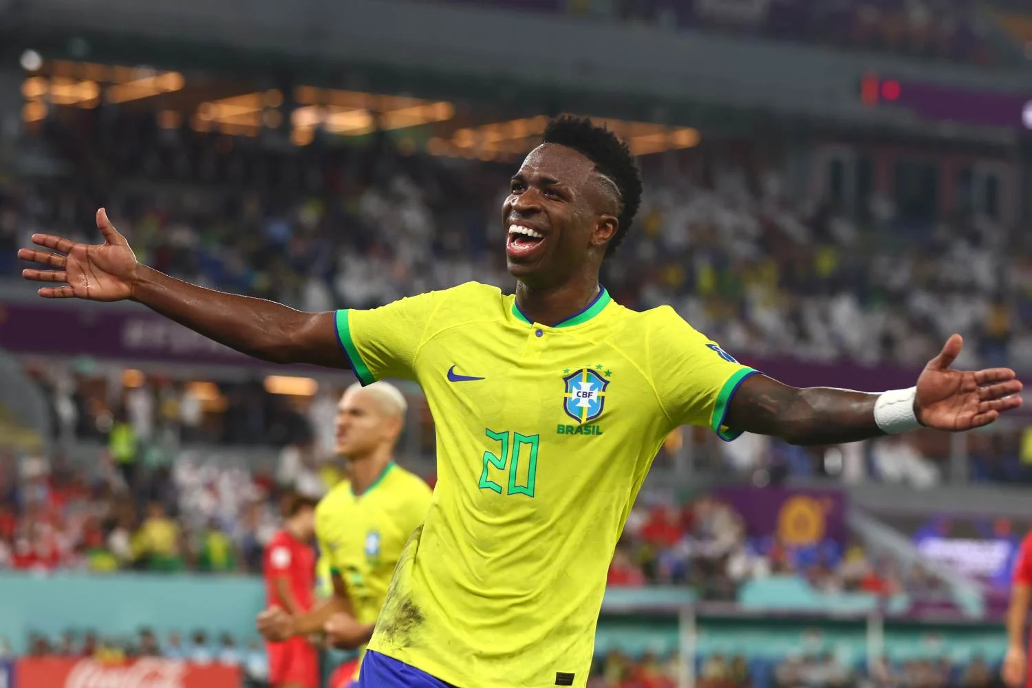 Imagem - Vini Jr. faz golaço no fim e Brasil vence a Colômbia pelas Eliminatórias