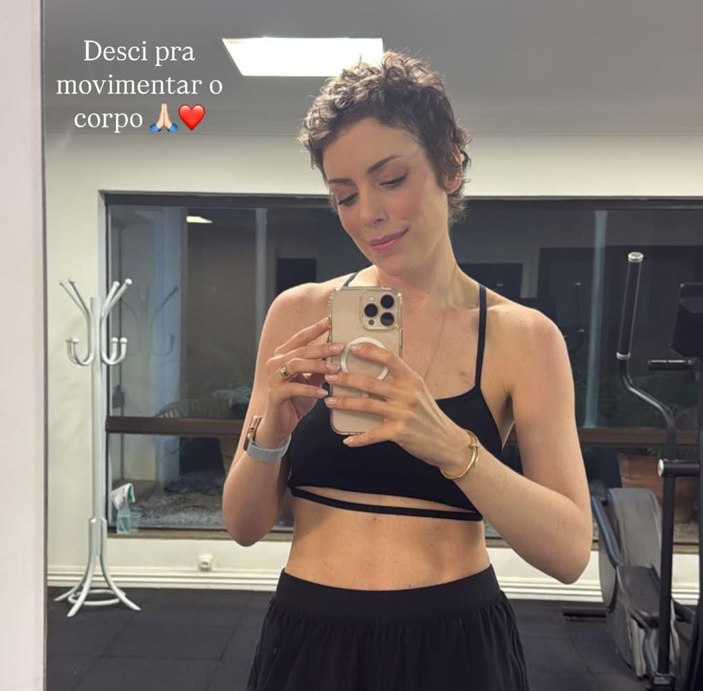 Imagem - Fabiana Justus volta a treinar após internação: 'a vida é feita de altos e baixos'