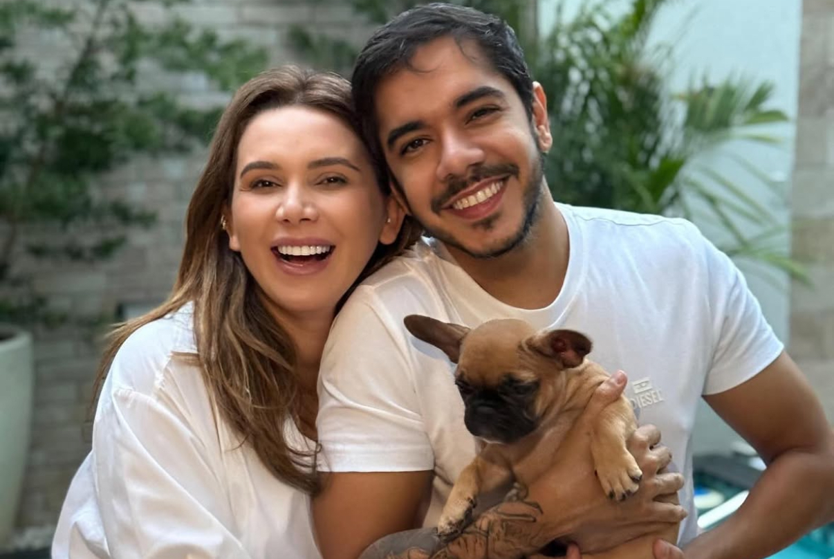 Priscila Cordeiro e o marido, Renatinho Silva, com muitos motivos para comemorar. Entre eles, a chegada da baby Ava. 