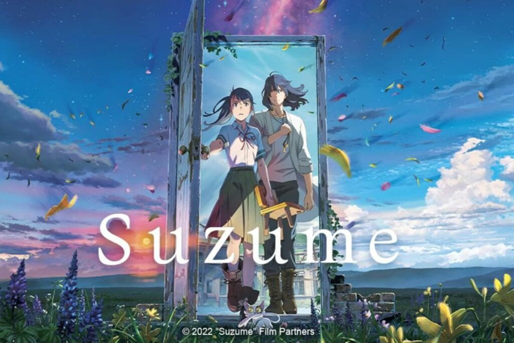 &#8220;Suzume&#8221; acompanha a história de uma adolescente que precisa salvar o Japão do caos (Imagem: Reprodução digital | Toho Co. Ltd)