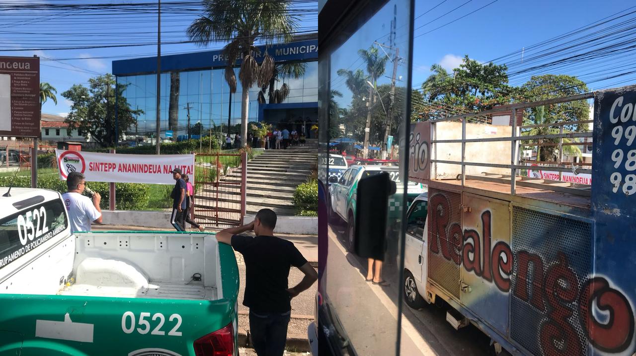 Imagem - Protesto na Prefeitura de Ananindeua deixa trânsito lento na BR 316, na Grande Belém
