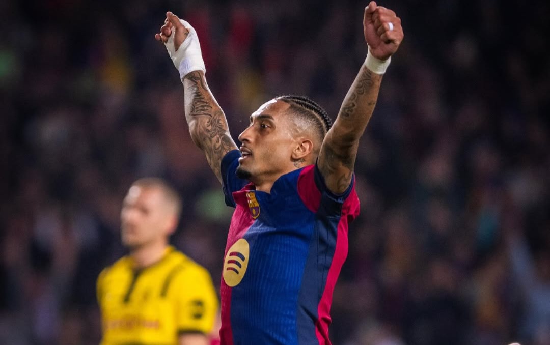 Raphinha segue brilhando no Barça.