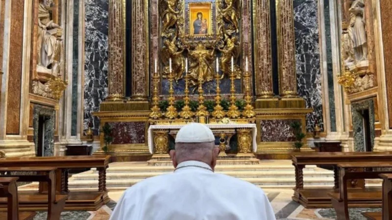 Imagem - Papa visita Basílica de Santa Maria antes da Semana Santa