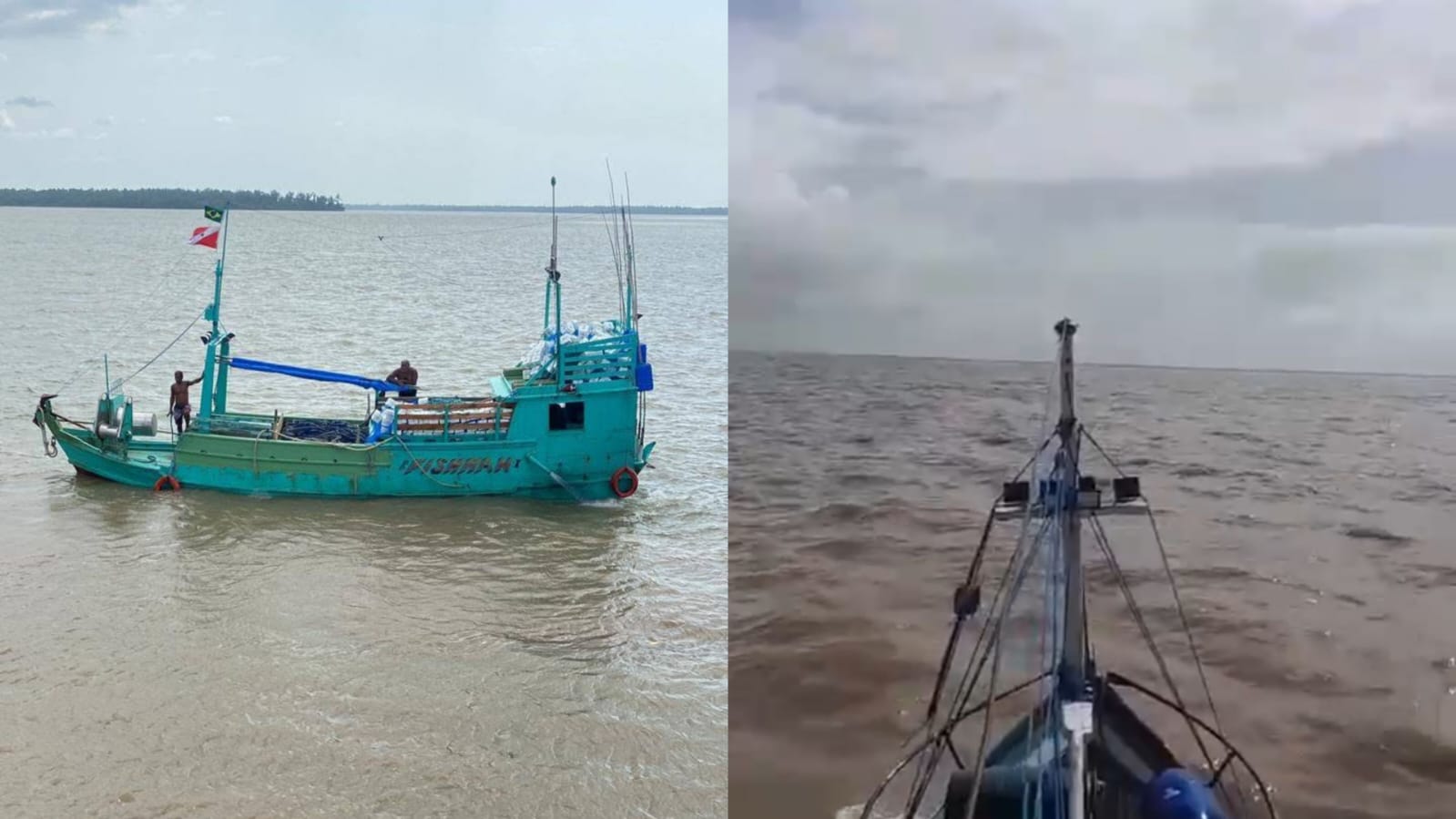 Imagem - Barco com mais 4 toneladas de peixes naufraga em Soure, na Ilha do Marajó