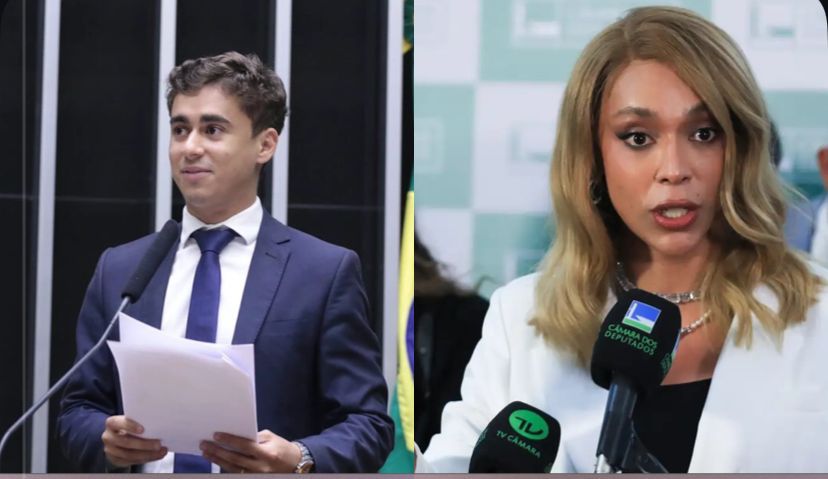 Imagem - Nikolas ironiza Erika Hilton por visto com gênero masculino