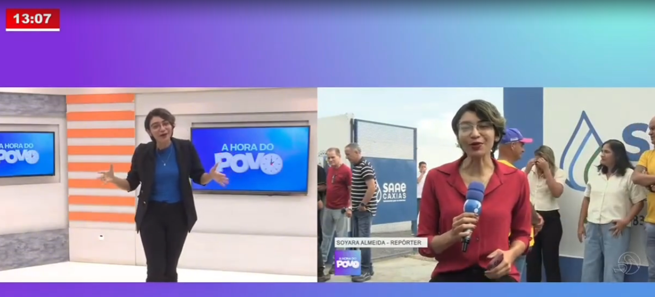 Imagem - Jornalista se diverte ao agradecer a si mesma em matéria ao vivo; assista