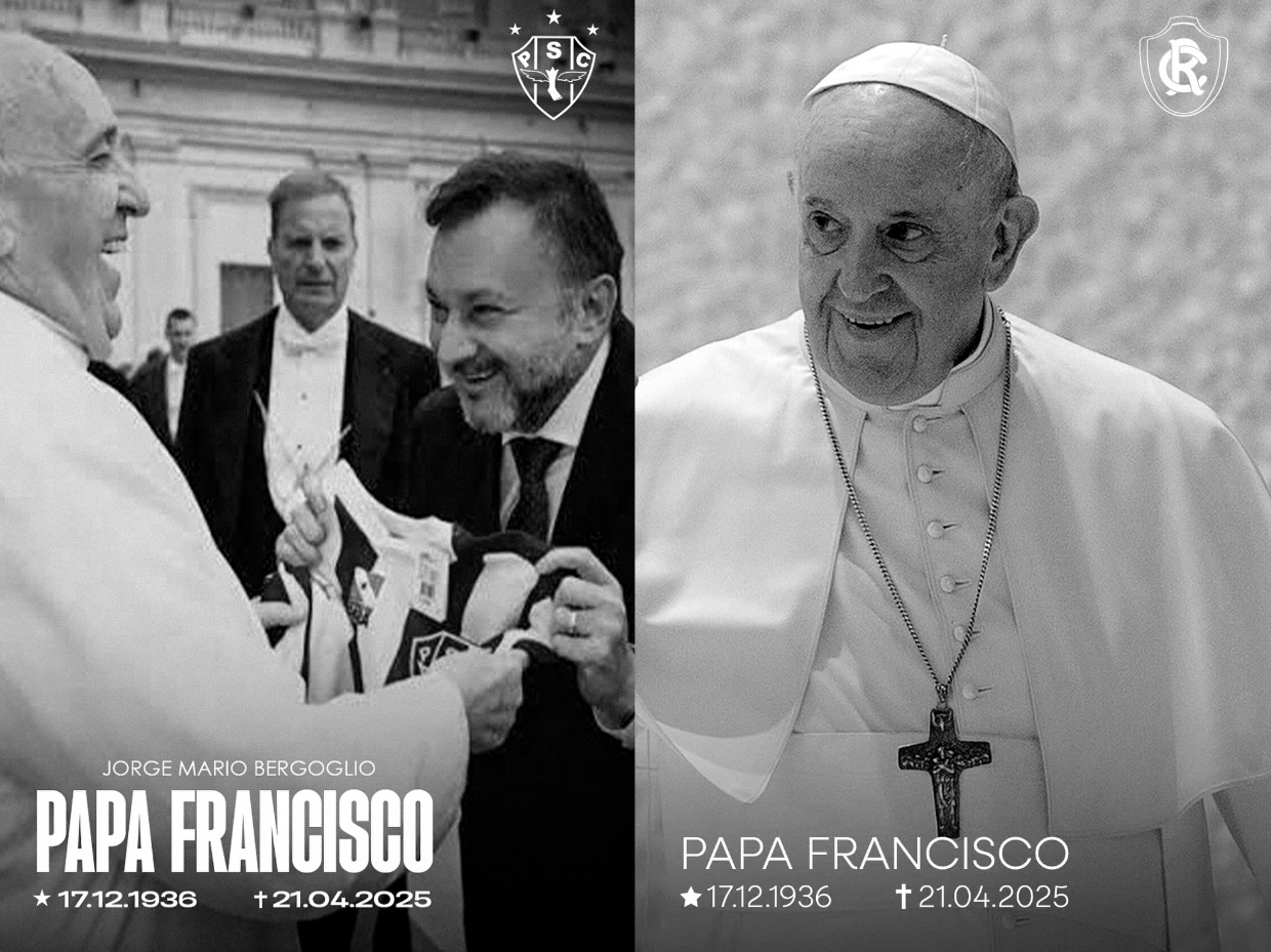 Imagem - Remo e Paysandu prestam condolências pela morte do Papa Francisco