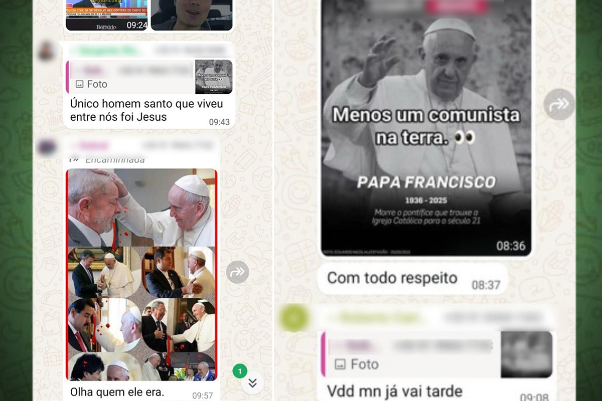 Imagem - PMs do Pará comemoram morte do papa e Arquidiocese de Belém se pronuncia