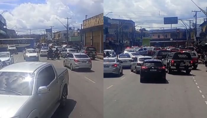 Imagem - Criminosos tentam fugir de blitz, mas são cercados pela polícia em Ananindeua