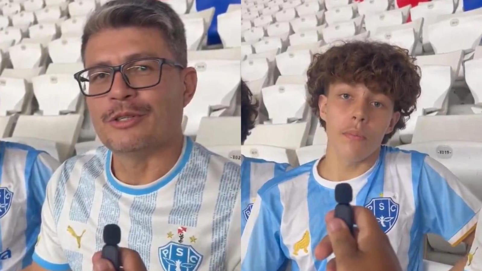 Imagem - Torcedores projetam Paysandu antes de jogo contra o Bahia; veja