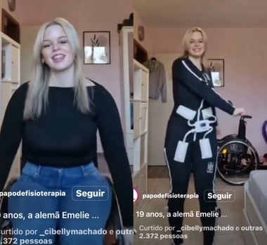 Imagem - Jovem alemã com lesão muscular viralizar ao conseguir andar com traje neuromuscular