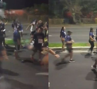 Imagem - Vídeo: motorista bêbado atropela atletas de corrida durante prova em Manaus