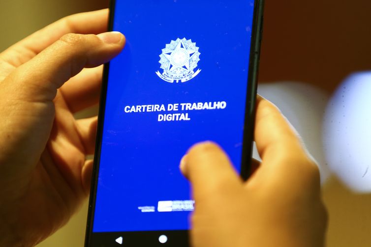 Carteira de trabalho digital. 