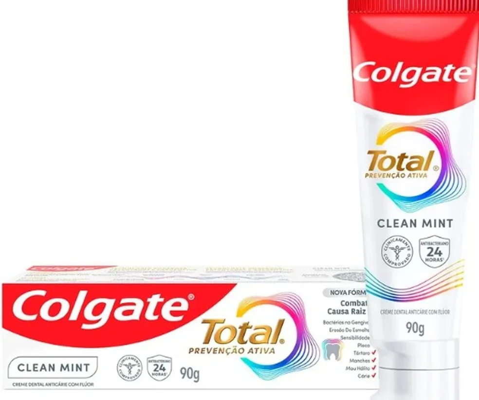 Colgate Clean Mint é um dos produtos mais famosos da marca.