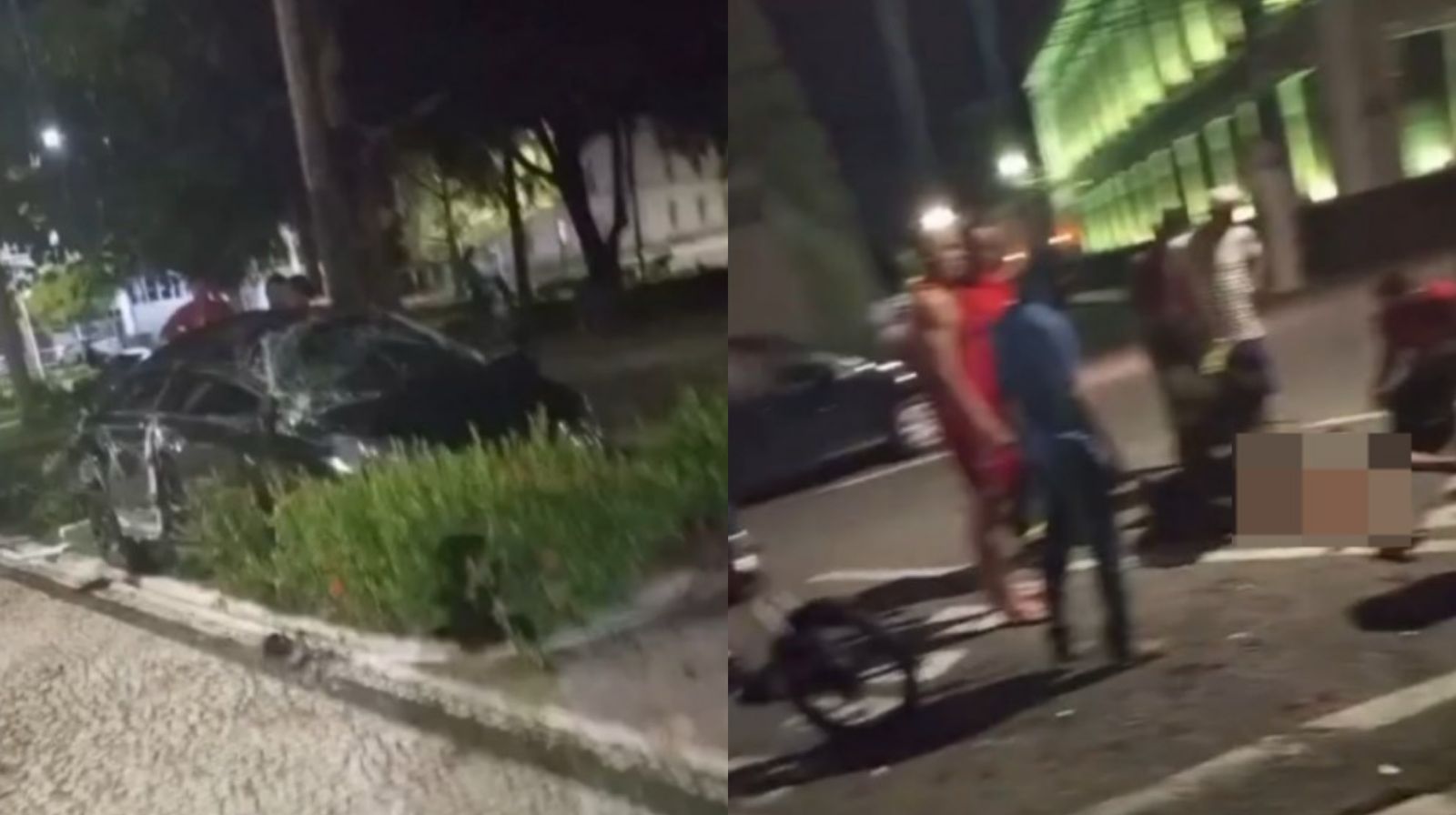 Um acidente envolvendo dois carros de passeio deixou duas pessoas feridas no bairro da Cidade Velha, em Belém.