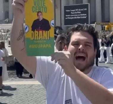 Imagem - Vereador de Belém pede votos em praça pública do Vaticano para Dom Orani: 'meu papa'; assista