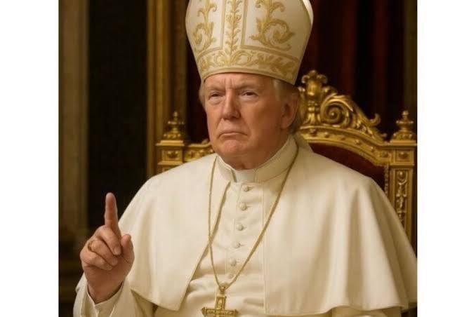 Imagem - Presidente Trump e Casa Branca publicam imagem do americano como papa