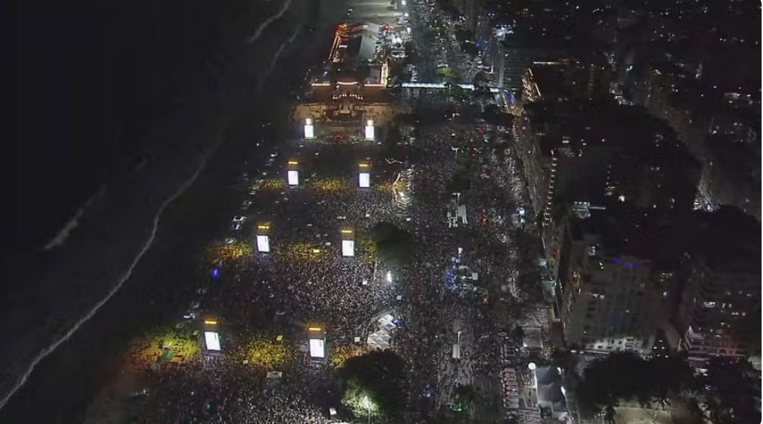 Imagem - Lady Gaga reúne 2,1 milhões de pessoas em show histórico na Praia de Copacabana