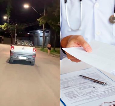 Imagem - Carro é flagrado anunciando documentos médicos: 'olha o atestado batendo na sua porta'