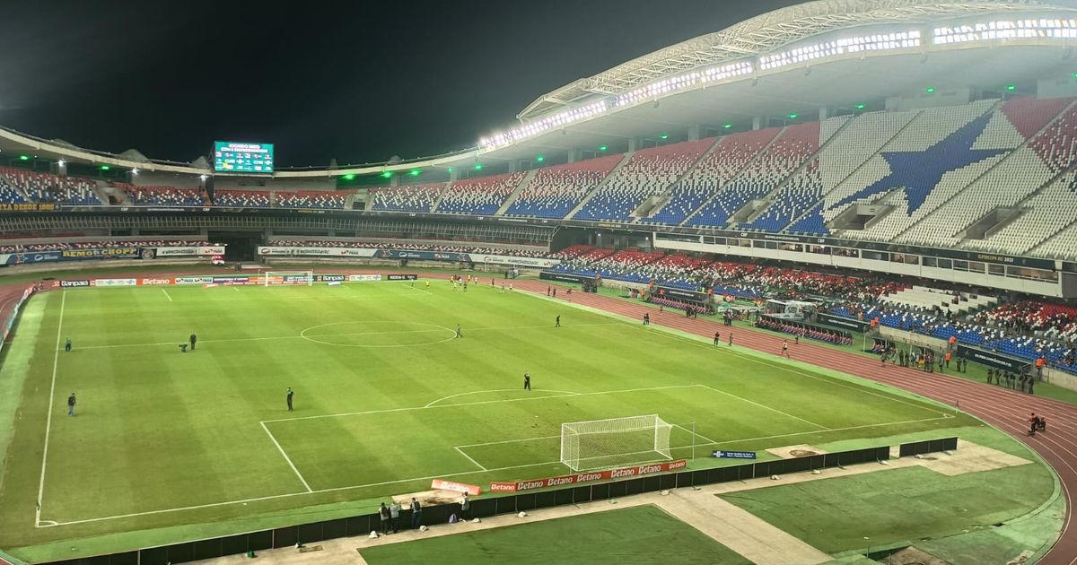 Estádio Mangueirão, em Belém, recebe o jogo de hoje -