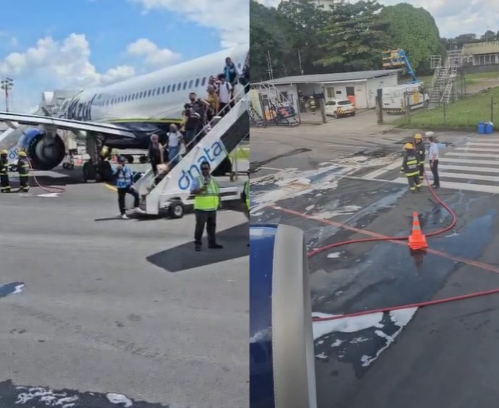 Imagem - Voo atrasa no aeroporto de Belém após vazamento de combustível da aeronave; assista