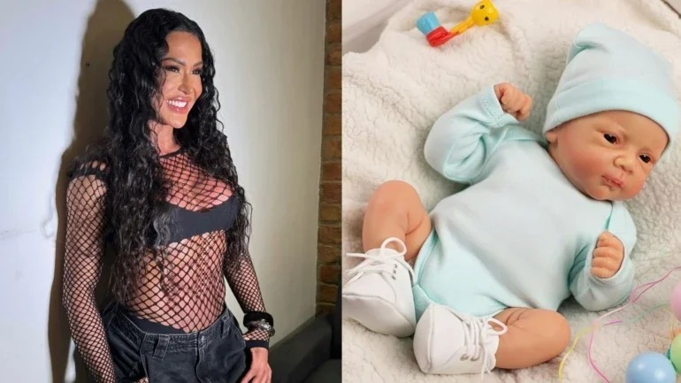 Solteira e com o sonho da maternidade à flor da pele, a ex-BBB25 surpreende ao anunciar que agora é "mãe" de um boneco realista e emociona seguidores