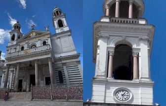 Sinos da Basílica de Nazaré tocam em comemoração ao anúncio do novo Papa